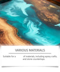 Complete Epoxy Resin Polishing Kit For A Mirror Finish Shine Premium Polishing Compound And Scraper for countertop polishing.
