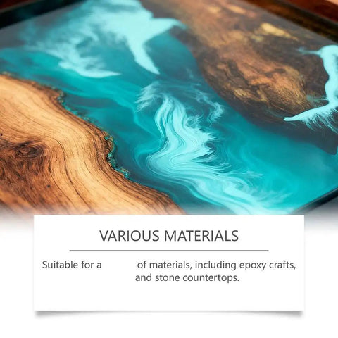 Complete Epoxy Resin Polishing Kit For A Mirror Finish Shine Premium Polishing Compound And Scraper for countertop polishing.