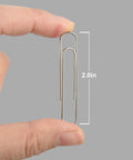 Jumbo metal paper clip from 340 Piece Assorted Binder Clips And Jumbo Paper Clips Set Black In A Sturdy Compartment Organizer