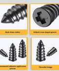 100 Piece All Terrain Tire Repair Plugs For Nissan Frontier 2013-2021 tough rubber plugs with cross groove design.