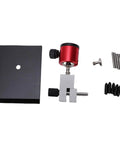 Small Table Vise Clamp With 0-2.48 Inch Grip, 360 Degree Rotatable Workbench Vise components and assembly parts on display.
