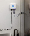 Electronic Water Conditioner EWC Max I Salt Free Hard Water Softener Alternative For Whole House Descaler installed on wall