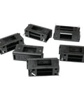 Collection of black plastic fuse holders from the 30 Pack 5x20mm PCB Mount Fuse Holders With Cover Black Plastic Fuse Seats For 250V 10A Circuits
