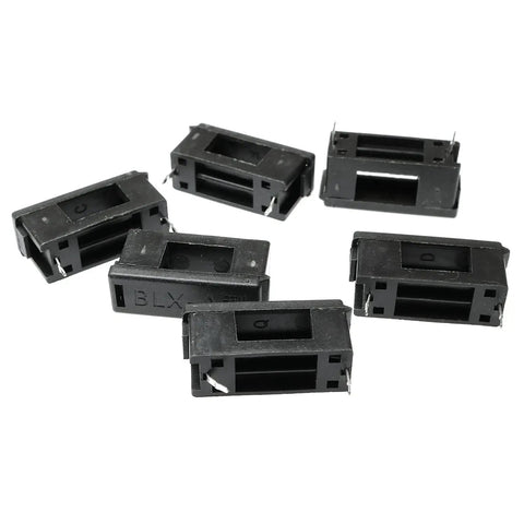 Collection of black plastic fuse holders from the 30 Pack 5x20mm PCB Mount Fuse Holders With Cover Black Plastic Fuse Seats For 250V 10A Circuits