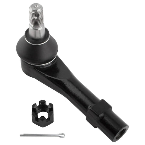 Beefed-Up Front Outer Tie Rod Ends Set For Ford Explorer 2004 2005, Explorer Sport 2001 2003, Explorer Sport Trac 2001 2005, Mercury Mountaineer 2004 2005 Direct Fit Replacement ES3667 black steel outer tie rod end