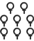 M8 Eye Bolts Eight Pack Beefy Heavy Duty Lifting Eyes Stainless Steel 304 Corrosion Resistant For Machinery Outdoor Use