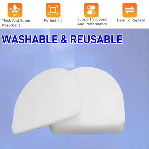 PowerDetect Compatible Replacement Vacuum Filter Kit foam and felt filters, washable and reusable for AZ4000 AZ4002 vacuums
