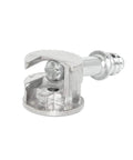 Heavy Duty Self Tapping Furniture Cabinet Connector Kit Featuring Zinc Plated Cam Locks And Precision Steel Dowels with metal cam lock connector close-up.