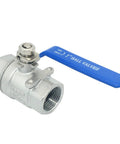 1 Inch NPT Female Stainless Steel 316 Full Port Ball Valve With Vinyl Handle For Reliable Flow Control, side view