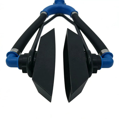 Outboard Engine Flush Kit With Rubber U Bend Muff And Quick Attach Hose Interface for Cool Outboards, showing dual water intakes