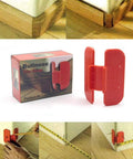 Heavy Duty Bullnose Corner Trim Gauge Dead On Woodworking Marking Jig For Spot On Drywall Crown Base Molding Layouts Tough Abs Plastic in use on curved edge.