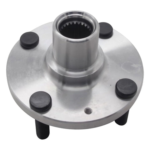 Front view of Front Wheel Bearing And Hub Repair Kit For Hyundai Accent And Kia Rio Rio5 OE Fit Premium Bearings Precisely Machined Hubs