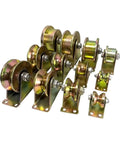 Top Shelf Sliding Door Roller Set Got You Covered With Rust Proof Plated Steel Track Wheels And Precision Bearings For Slick Quiet Rolling On U V Or H Tracks Durable Three Piece Replacement Caster Hardware Sized At Thirty Millimeters Wide, featuring a variety of plated steel rollers.
