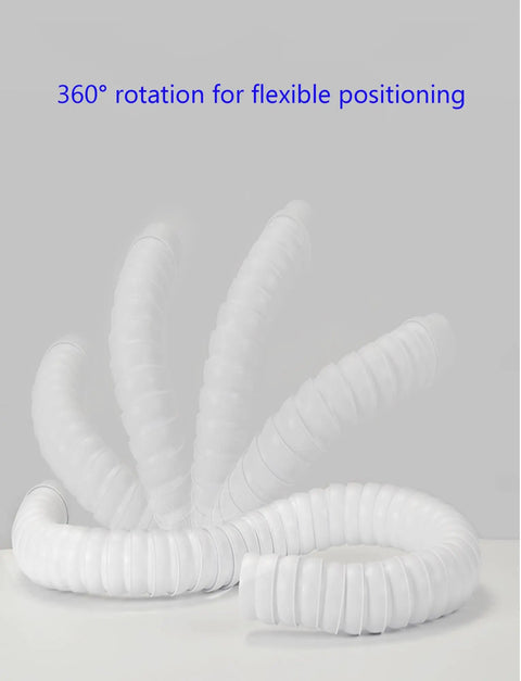 Heavy Duty Solder Fume Extraction Arm With Flexible Suction Hose For Industrial Ventilation and Smoke Removal, flexible hose with 360° rotation.