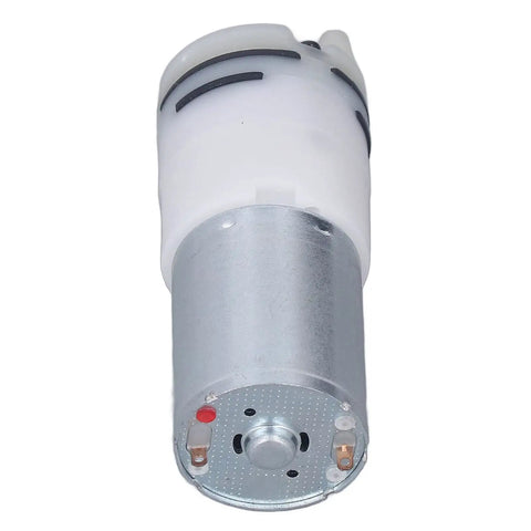 Close-up of 12V DC Micro Air Pump Motor for Aquarium Oxygen Circulation, Tiny But Mighty, Low Noise High-Flow Vacuum Pump