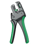 Heavy Duty Mult Functional Cable Strippers With Wire Crimper Tool featuring ergonomic green and black handles for easy crimping.