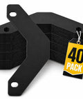 Slick Triangular Binder Sheet Lifters For Three Ring Binders Smooth Page Turners And Document Guards In Sharp Black Style total 40 pack.