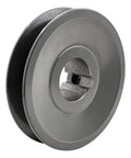 Beefy Cast Iron V Belt Pulley 1 Inch Bore, 3.25 Inch Outer Diameter, One Groove Motor Pulley for A V-Belt Section A, 3L and 4L V Belts
