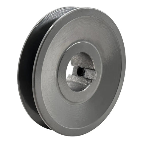 Beefy Cast Iron V Belt Pulley 1 Inch Bore, 3.25 Inch Outer Diameter, One Groove Motor Pulley for A V-Belt Section A, 3L and 4L V Belts