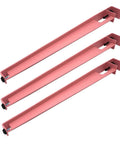 Heavy Duty F Shaped Table Legs Set For DIY Projects Four Clamp On Iron Feet No Drill Needed Adjustable Feet 30 Inch 76 Cm Red Finish