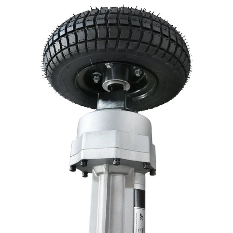Rear Drive Axle Transaxle With 24V 350W Brush Electric Motor 9x3.50-4 Rear Wheels visible from below