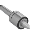 MK2 1-slot lathe live center with 60° Morse taper, steel body, side view