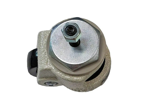 Heavy Duty Retractable Caster Wheels With Self Leveling Build And 220 Lb Load Capacity Smooth Swivel Nylon Casters For Furniture, top view of caster wheel mechanism.