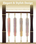 Top Shelf Gold Glass Staircase Balusters With Rock Solid Aluminum Spindles For Indoor Outdoor Stairs, showcasing elegant design with smooth finish.