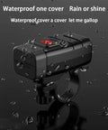 Motorcycle Usb Charger With Badass Waterproof Sae To Usb Adapter For Sweet Street Rides featuring red LED and water droplets.