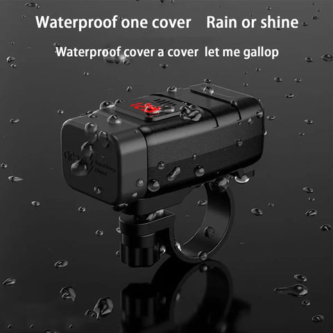 Motorcycle Usb Charger With Badass Waterproof Sae To Usb Adapter For Sweet Street Rides featuring red LED and water droplets.