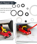 3 Ton Hydraulic Floor Jack Seal Kit 17Pcs O Ring Oil Filler Plug Replacement Seals Rubber Sealing Rings for Repairs