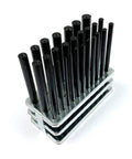 28 Piece Transfer Punch Set For Precise Hole Layout And Transfer, Ranging From 3/32 To 1/2 Inch By 64ths And 17/32 Inch