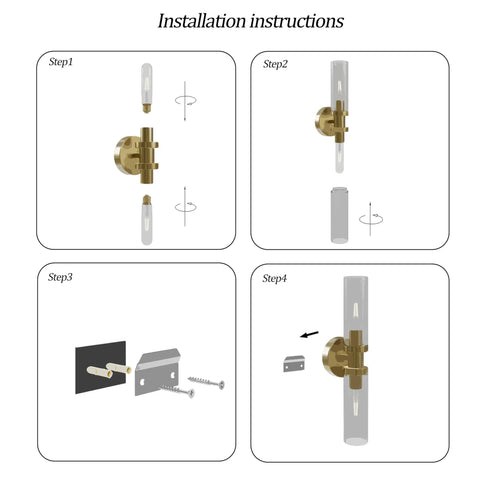 Installation guide for Battery Powered Wall Sconce Set Of 2 With 10000mAh Rechargeable Batteries Remote Control Cordless Timer