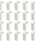Heavy Duty 3/4 Inch PVC Pipe Couplings 20 Pack Slip Socket Connectors for DIY PVC Projects Schedule 40 Adapters Frost Resistant