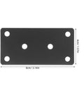 Heavy Duty Flat Corner Shelf Braces For Wood Repair And Support Stainless Steel Straight Bracket Plates 10 Pack