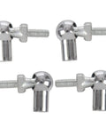 Six Millimeter Male And Female Thread L Shaped Ball Joint Rod End Bearings Four Pack For Heavy Duty Beefed-Up Metal Linkage Pneumatic Systems DIY Builds And Mechanical Projects, four metal bearings