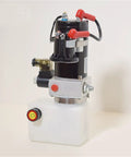 Compact 12V Or 24V Hydraulic Power Unit With.75L Reservoir For Electric Pallet Trucks, featuring robust double way pump and oil tank.