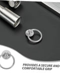 Close-up of a silver metal ring drawer pull on a countertop, part of Ten Pack Silver Metal Ring Drawer Pulls With Single Hole Vintage Style Drop Ring Knobs For Dressers And Cupboards Built To Last Durable Cabinet Handles Great Diy Upgrade For Furniture Hardware Accessories.