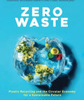 Cover of 'Zero Waste' by Murat Karslioglu, featuring a cracked plastic bottle symbolizing recycling and circular economy concepts.