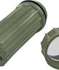 Open 3 In 1 Green Waterproof Match Storage Box With Signaling Mirror And Firestarter Flint For Outdoor Survival Emergency Prep