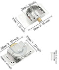 Cabinet Sliding Door Pulley Kit With Screws For Wardrobe And Barn Doors Durable Zinc Alloy Rolling Door Hardware Easy To Install Rust And Corrosion Resistant Smooth Glide Wheels For Closet Cabinets, showing product dimensions.
