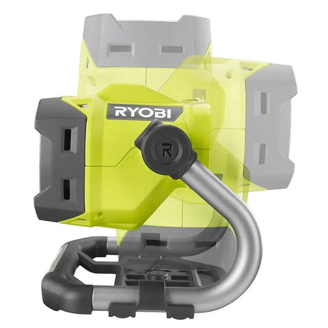 Hybrid LED Work Light With Color Range 2700K To 5000K, 18V One Plus Compatible, showing rotating head feature and durable body.