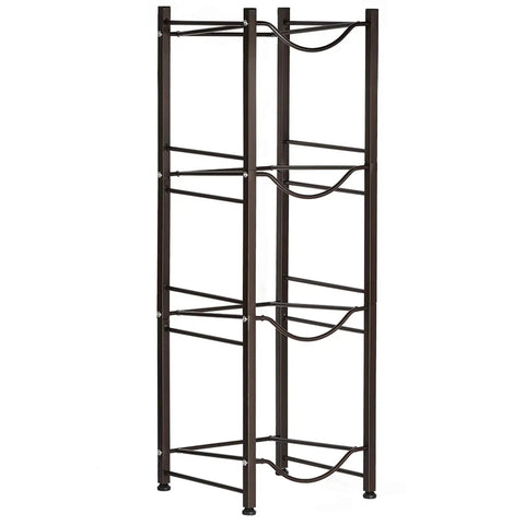 5 Tier Heavy Duty Water Gallon Jug Holder Display Rack Black For 3 And 5 Gallon Bottles Slim Corner Ready Water Bottle Stand