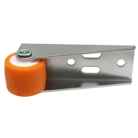 Orange Low Profile 0.9 Inch Caster Wheels Set 8 Pcs Fixed Rigid Castors For Furniture Drawers And Bookcases 44 Lbs Each TPR Wheels Protect Floors Heavy Duty Bracket With Dual Screw Hole Design