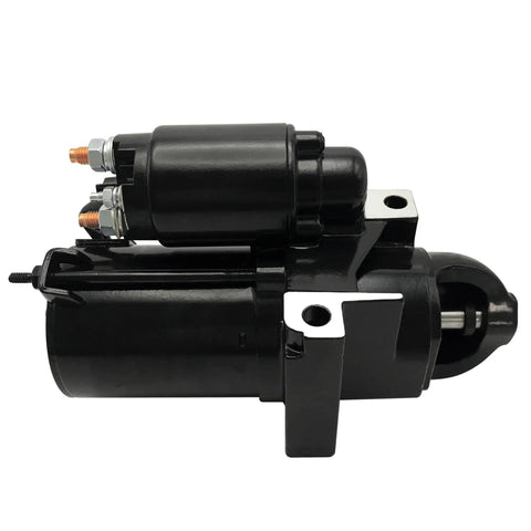 New Starter Motor Replacement For Mercruiser Volvo Penta Mercury Marine V6 And V8 Engines 4.3L 5.0L 5.7L 6.2L 7.4L 8.1L 8.2L 1996 To 2007 Boats Premium ISO Certified Heavy Duty Build For Smooth Starts On Big Boats, side view