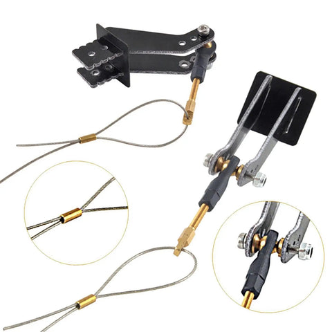 Beefed Up Carbon Fiber Servo Arm Push Pull Rod Rudder Control Kit For RC Planes And Model Aircraft with ball-jointed rods