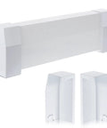 Effortless 5 Ft Baseboard Heater Cover Kit For Premium Series, Galvanized Steel, Easy Slip On Replacement With Left And Right Endcaps