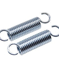 Premium Heavy Duty Solid Steel Torsion Springs For Recliner Sofa Chair Mechanisms Pack Of Two, 3.5in long, silver coils.