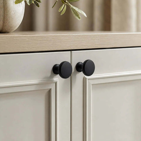 10 Pack Matte Black Cabinet Knobs Zinc Drawer Dresser Knobs Kitchen Pulls Hardware for cabinets and cupboards