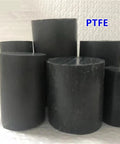 Large Diameter Black Graphite PTFE Plastic Rod For DIY Projects Non Toxic And Environmentally Friendly PTFE Filled Graphite Bar White Or Black 100mm Length And 35mm Outer Diameter, side view of multiple rods